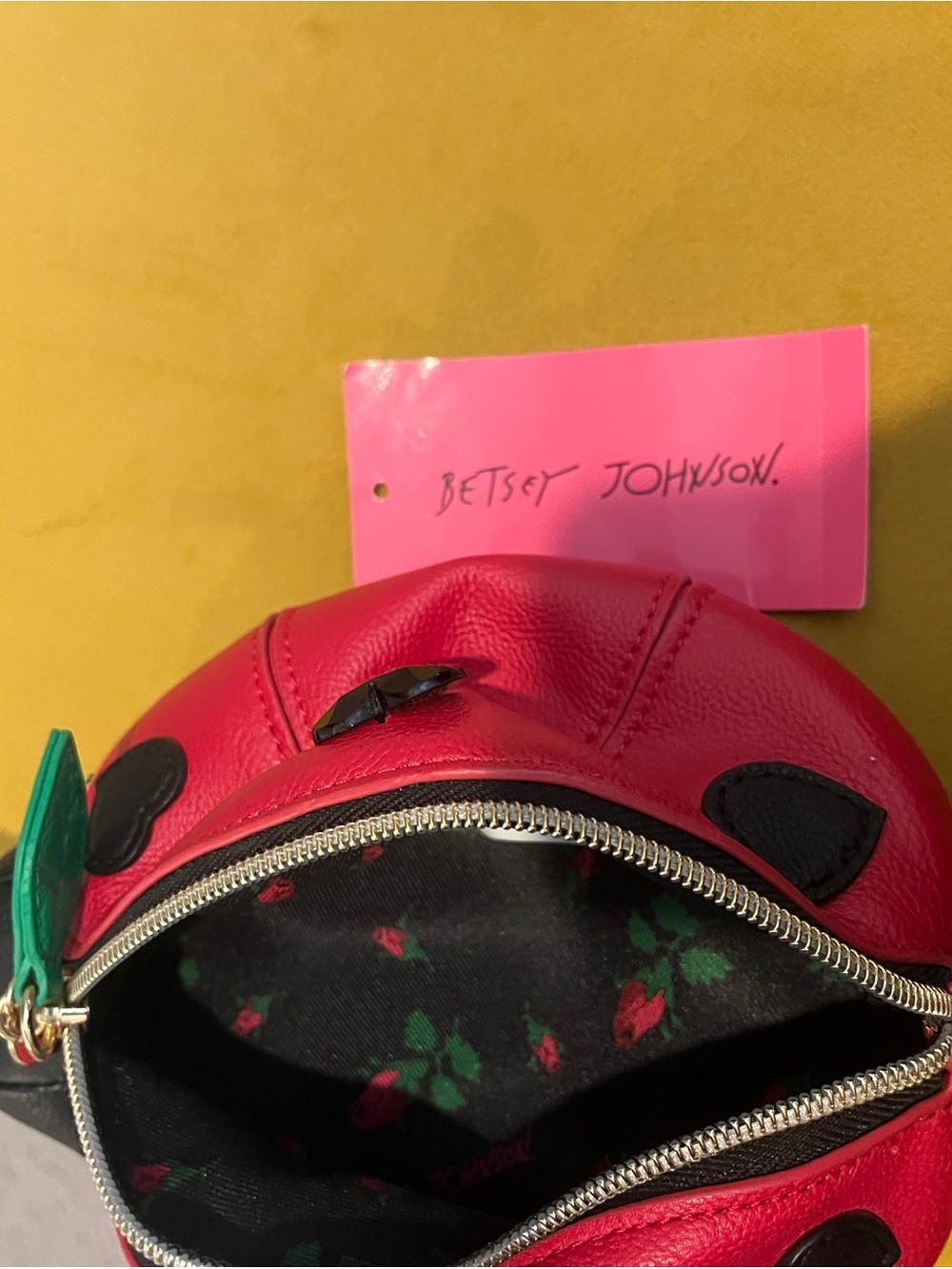 Betsey Johnson Red and Black Ladybug Mini Bag - Picture 4 of 4